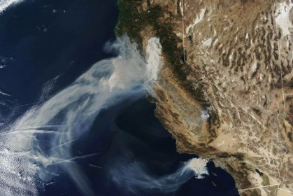 Hình ảnh thảm họa cháy rừng California chụp từ vệ tinh NASA