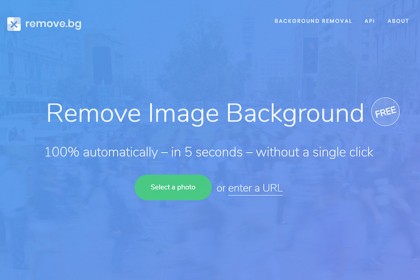 Trang web Remove.bg giúp loại bỏ nền khỏi ảnh chân dung trong 5 giây