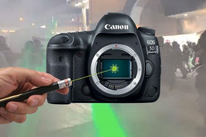 Thiết bị ghi hình của Nhiếp ảnh gia bị hư hại nặng do Laser từ người biểu tình Hong Kong