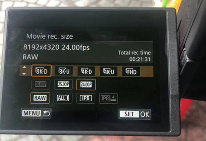 Canon EOS R5 rò rỉ khả năng quay 8K: không bị crop, không bị quá nhiệt