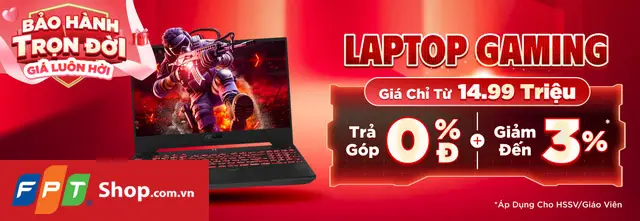 Laptop gaming chỉ từ 14,99 triệu đồng