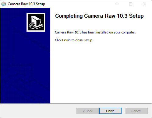 hướng dẫn cài đặt Camera Raw 10.3