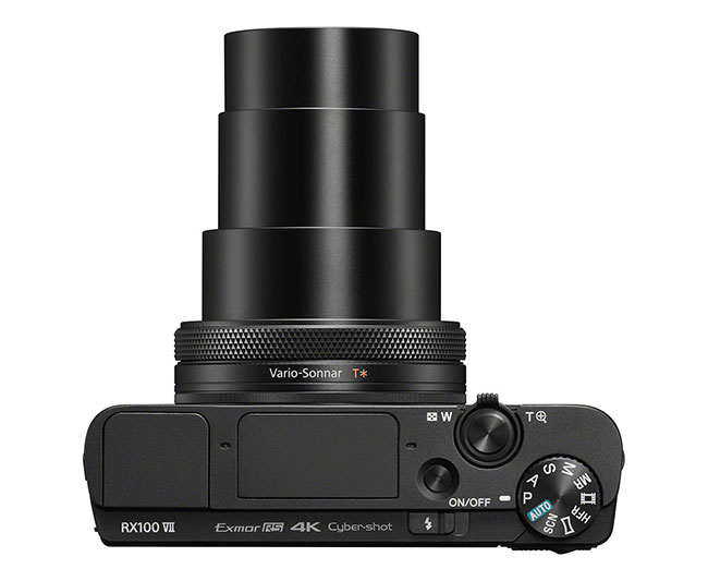 sony rx100 vii top view