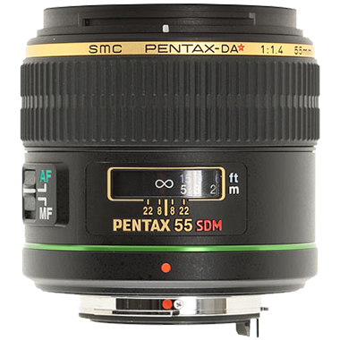 Pentax smc DA* 55mm F1.4 SDM