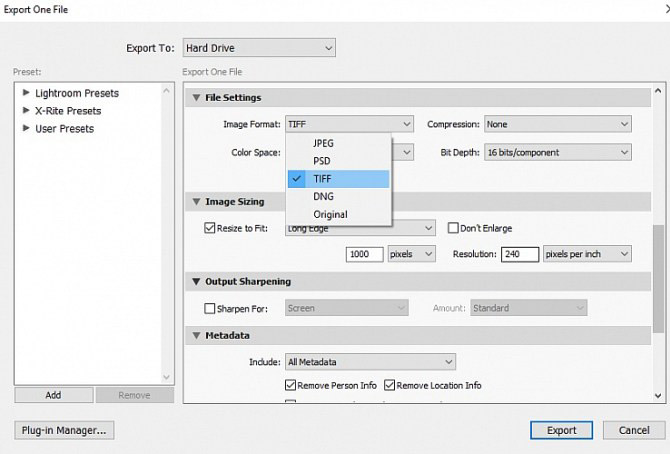 lightroom xuất ảnh in ấn