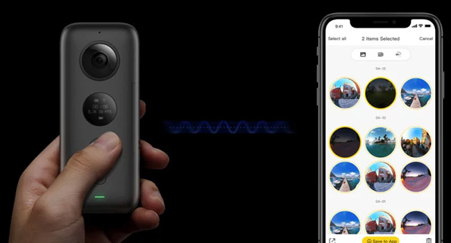 insta360 one x transfer
