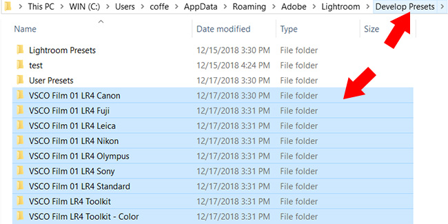 lightroom preset copy