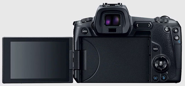 canon eos r back