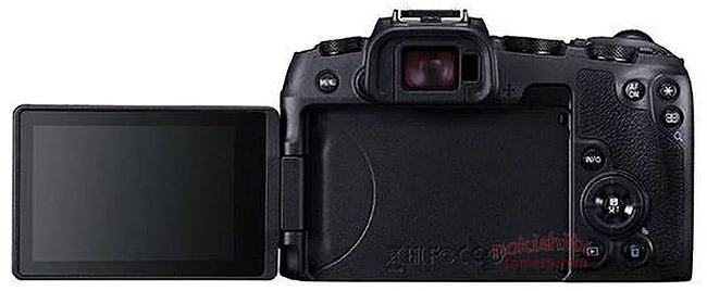 canon eos rp back