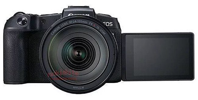 canon eos rp front