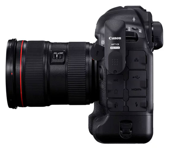 canon 1d x mark iii with lens side