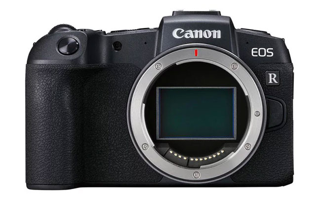 canon eos r front