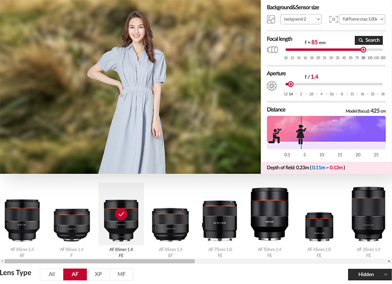 lens list